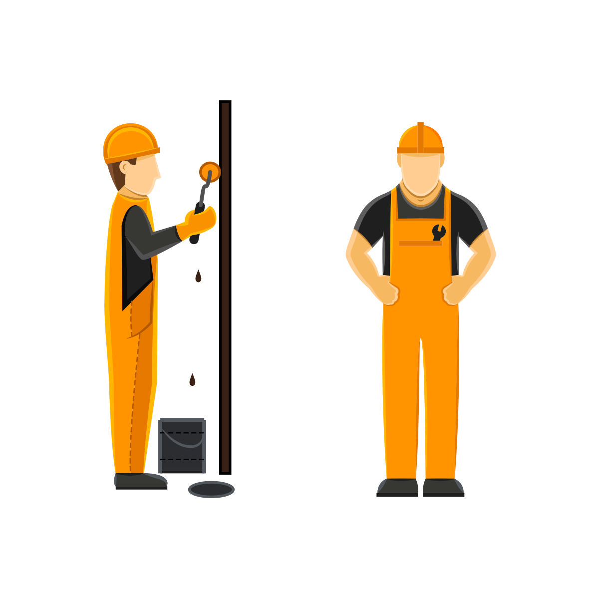 Services: Sanierung Bild - 2 Bauarbeiter, die eine Sanierung vornehmen | Services